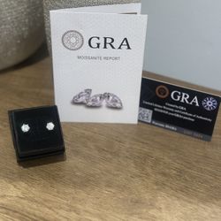 VVSI Moissanite Stud Earrings