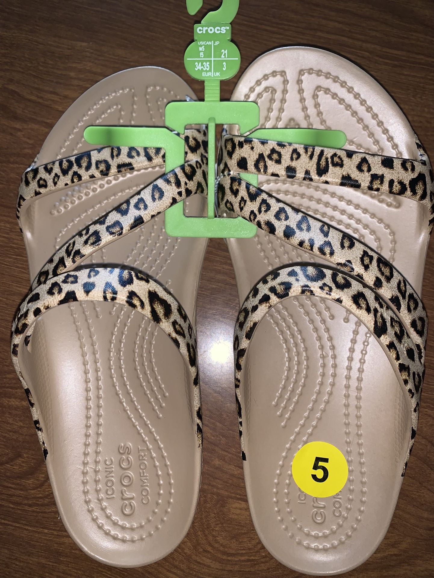 Ladies Kadee ll Leopard Sandal Size 5 Nwt