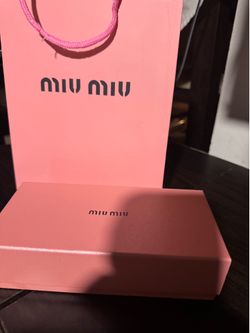 Miau miau sunglasses new box bag