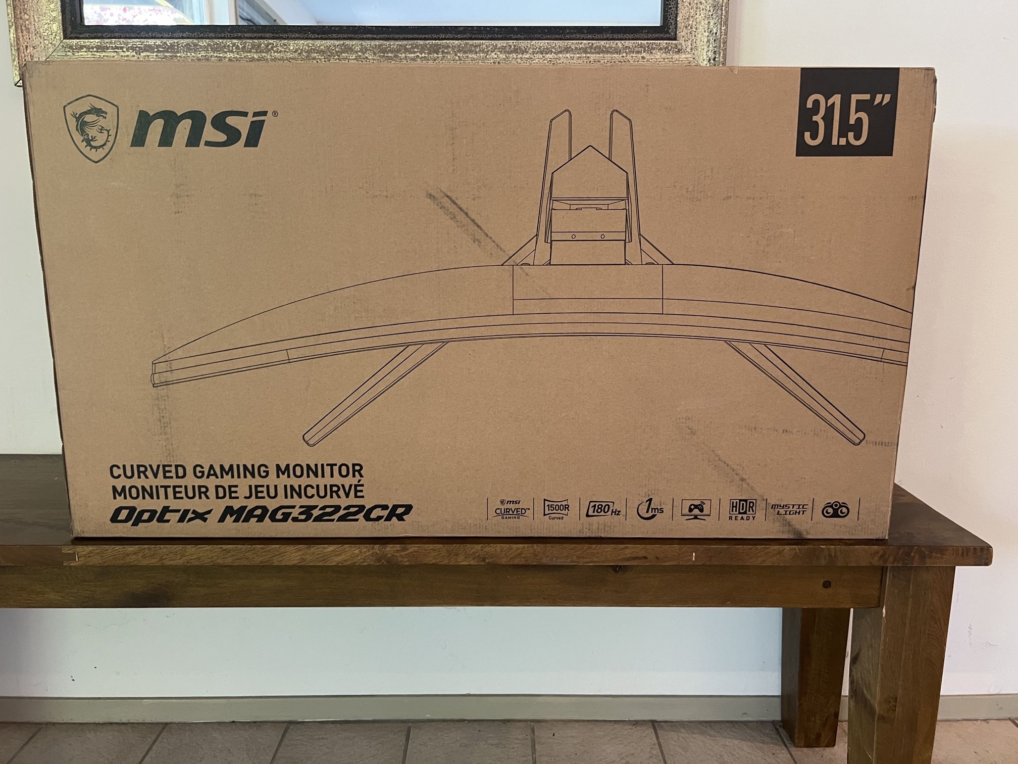 Msi 31.5 “ Curved Monitor.
