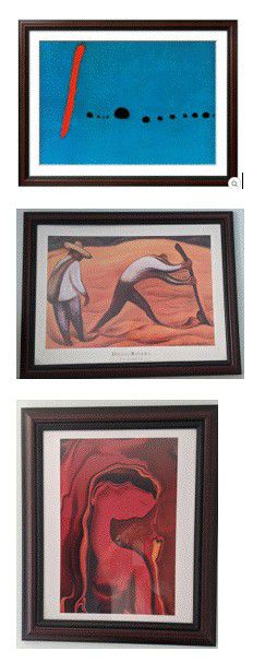 Collection of 2 prints with matching frames