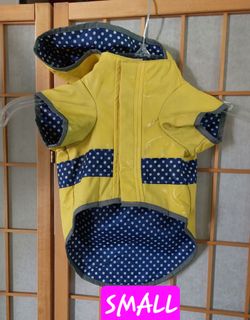Good2Go Reversible Dog Raincoat in Yellow
