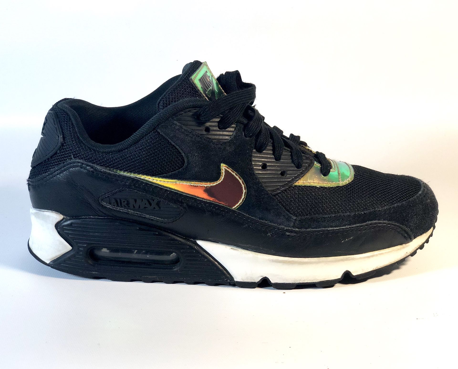 Nike Air Max 90 Premium "Holographic" Black/Ivory (333888 035)- Size 9 US.