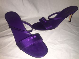 Satin Kate spade open toe heels size 9.5