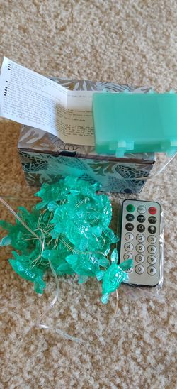 Beach Party Turtle Decoration Lights 6.5 FT 20 LEDs Battery Operated for Beach Party, Garden Patio Ocean Theme Fairy Lights (Green)
