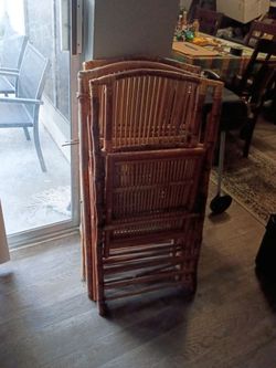 Foldable wooden chairs