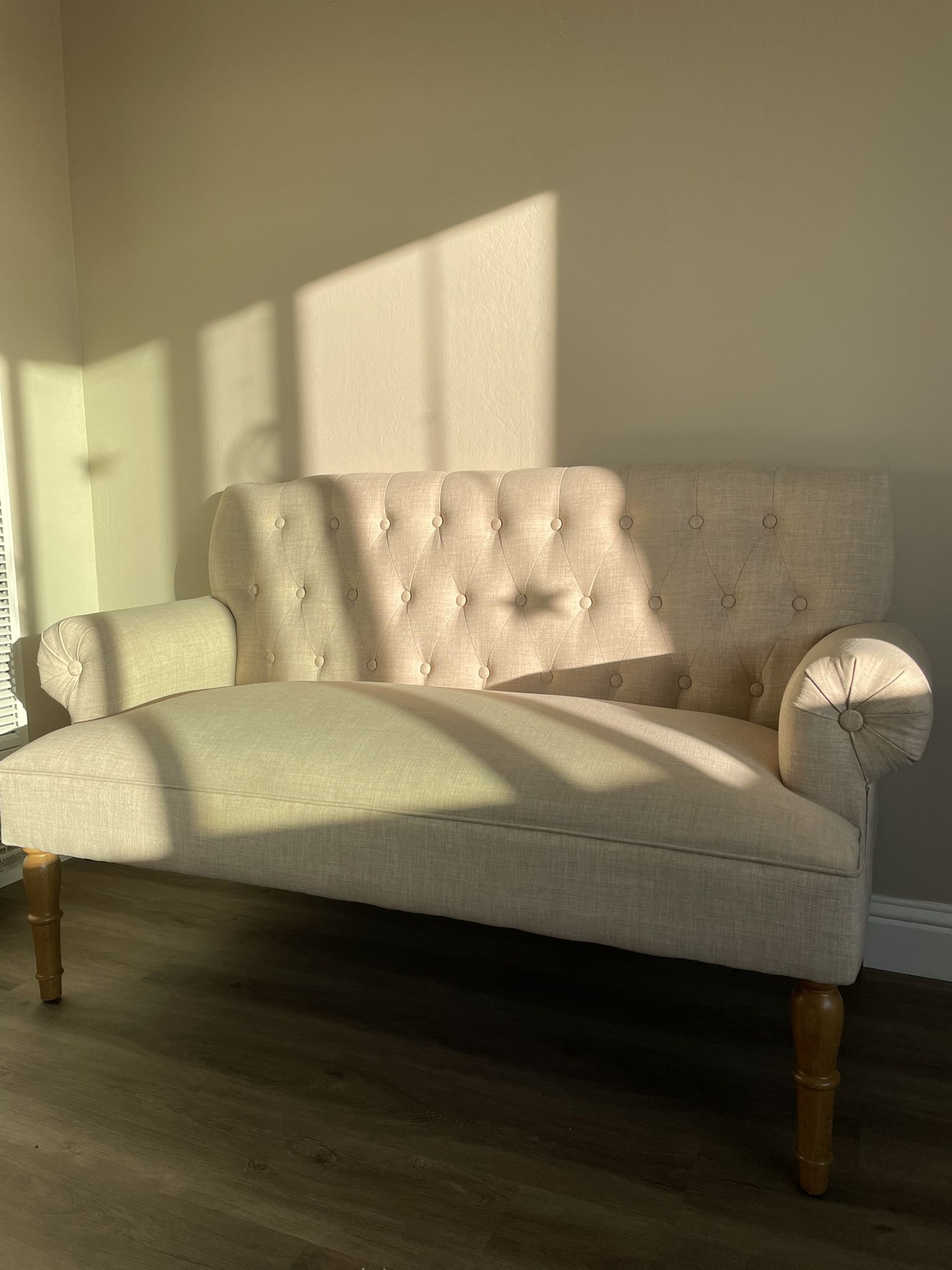 White sofa - barely used