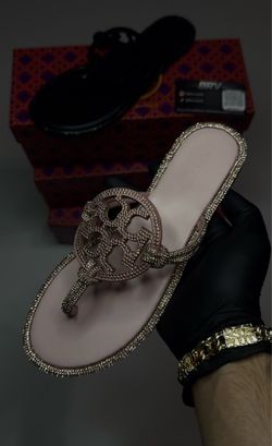 tory burch rhinestones sandals