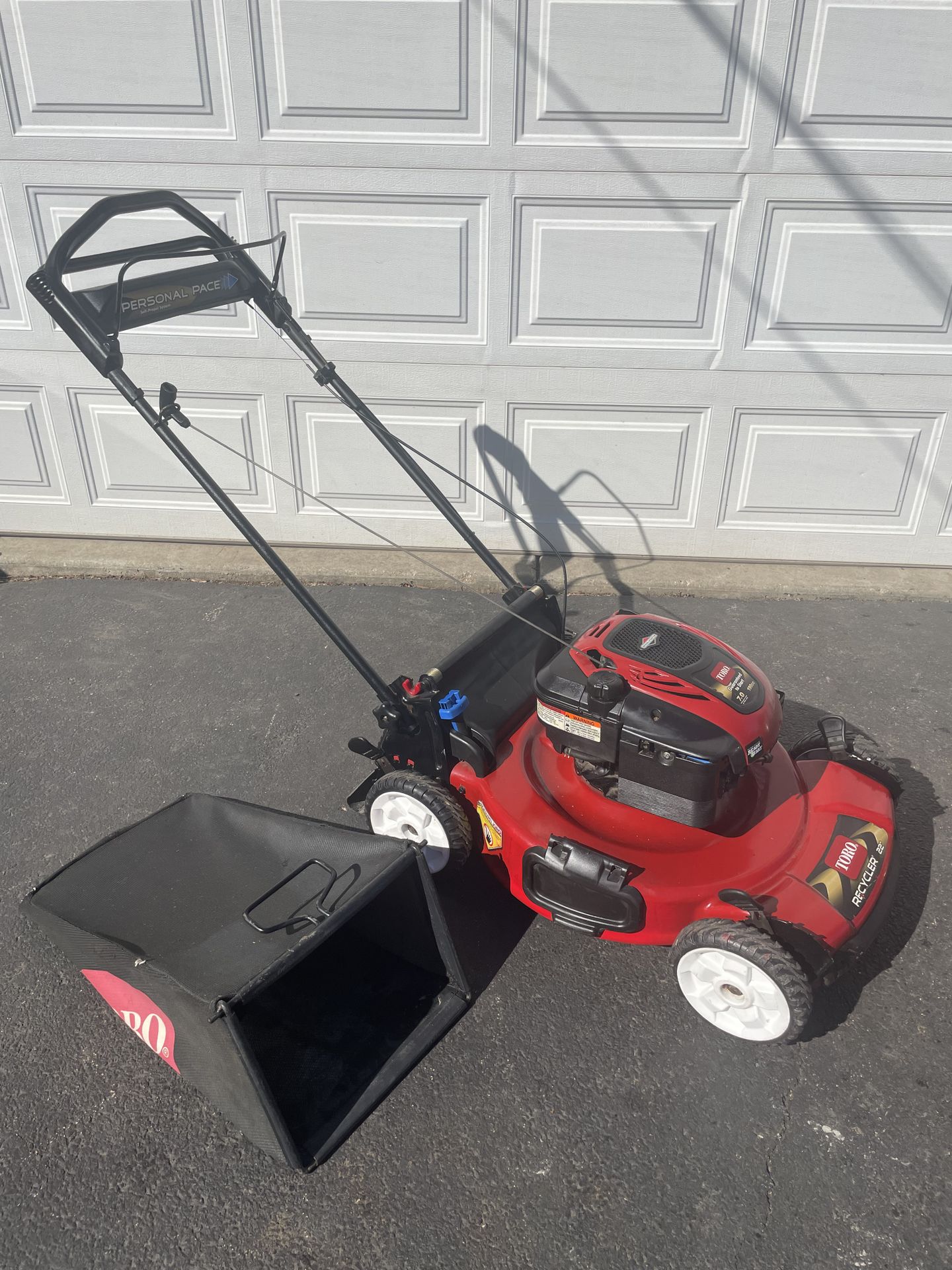 Toro 7.25hp Personal Pace Self Propelled Lawn Mower