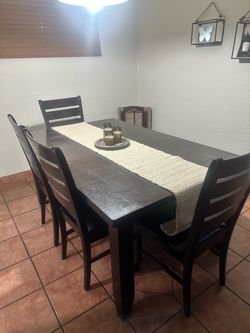 Table and chairs