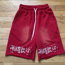 Red Purple Brand Shorts 