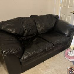 Black Leather Couch