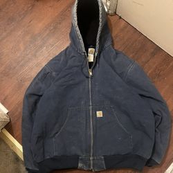 Vintage Carhartt Jacket Grunge Winter Fall Hoodie 