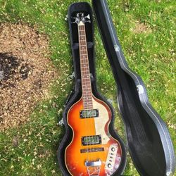 Jay Turser Violin Bass + Hard Case