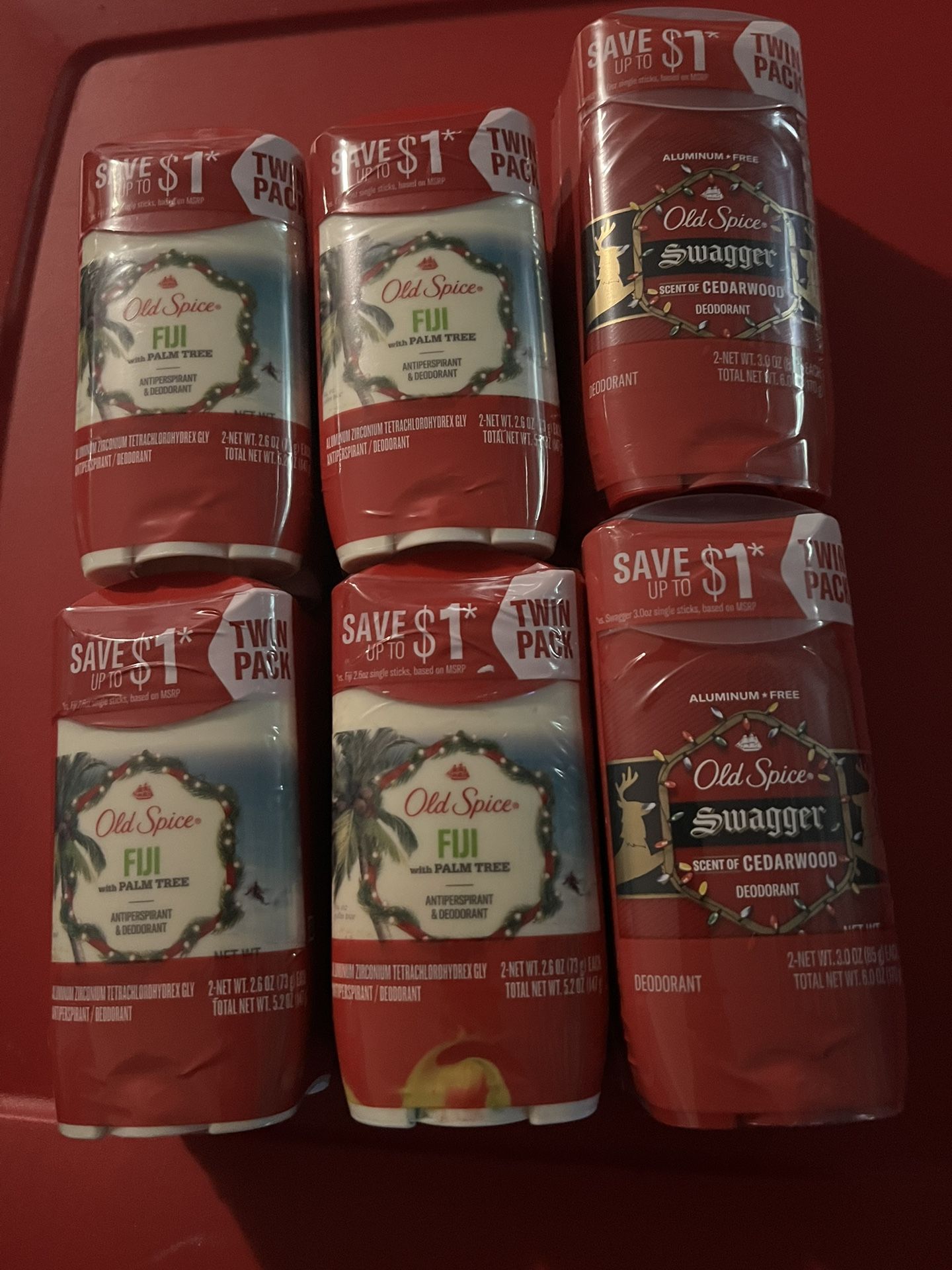 Old Spice Deodorant, Mens, 2 Twin Packs For $10