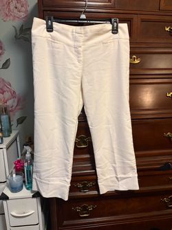 White Cropped Pants Size XXL
