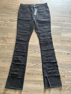 Fashion Nova Men’s Stacked Jeans 
