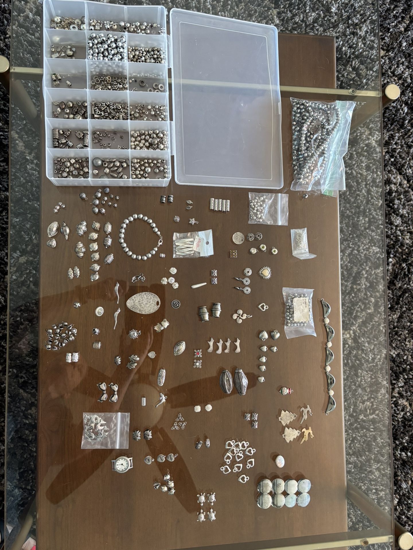 LOT Of Silver Beads