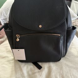 LC Lauren Conrad Black Backpack Purse