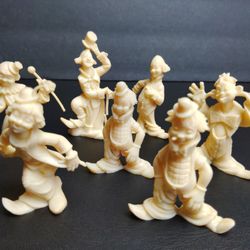 Vintage Fontanini Depose Italy Lot of 7 Clowns 2.5"-3" Figurines
