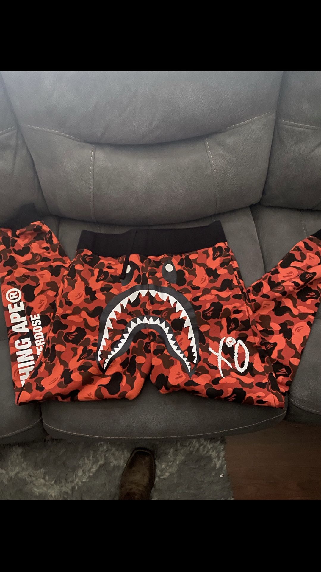 Bape X'O The Weekend Collab Large Jogger sweats 100% real authentic