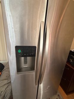 Stainless Steel Side-by-Side Refrigerator with Ice Maker