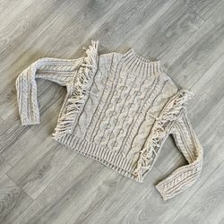 Universal thread cream Fringe Sweater