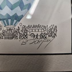 Framed B. Johnson print