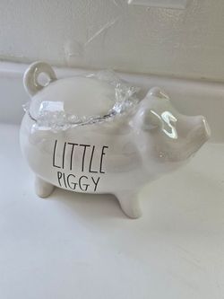 New Rae Dunn Little Piggy Canister Jar 8 1/2" x 5"