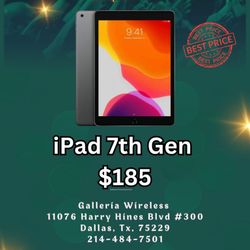 CHRISTMAS SALE: iPad 7th Gen Unlocked WiFi And Cellular 