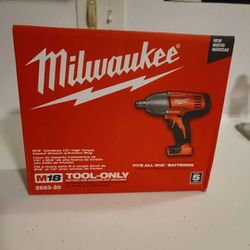 Milwaukee
Heavy Duty High Torque 18V Lithium-Ion Cordless 1/2 in. Impact Wrench W/ Friction Ring (Tool-Only) (No Battery/No Charger)