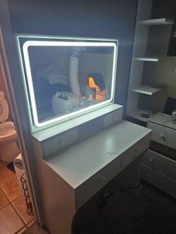 Vanity with lights