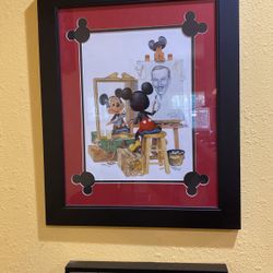 Disney Parks Mickey Mouse Self Portrait Deluxe Print by Charles Boyer