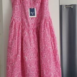 Roller Rabbit Women's Dress, Size M, Pink Paisley