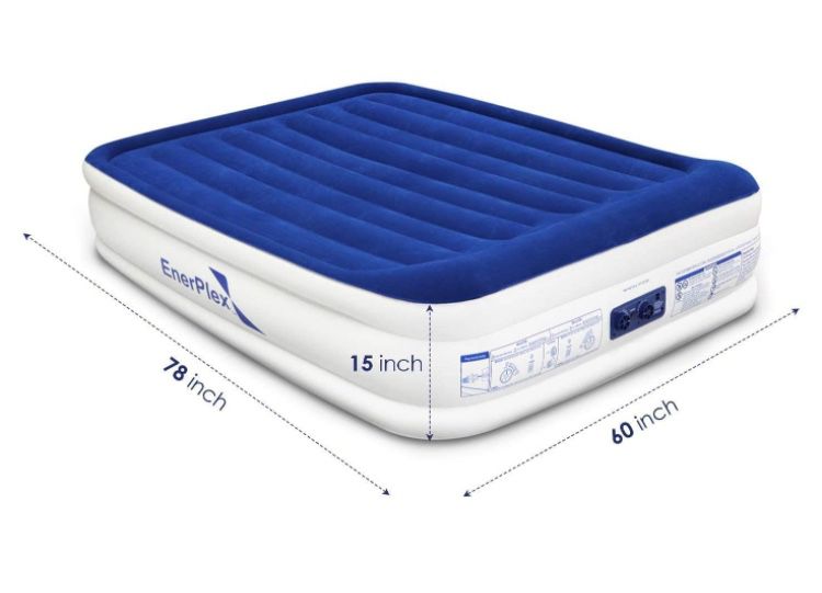 Twin Air Mattress with Built in Pump - 13" Luxury Size Self-Inflating Blow Up Mattress with Neck Support