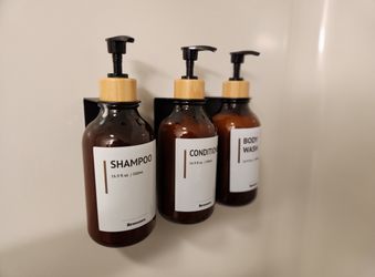 Stylish Wall-Mounted Soap Dispensers - Perfect for Bathroom or Shower!