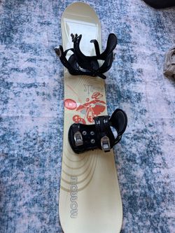 Morrow 140 cm snowboard/bindings/new wax-also sell boot/helmet/goggles/glove/bib/cop/ski mask