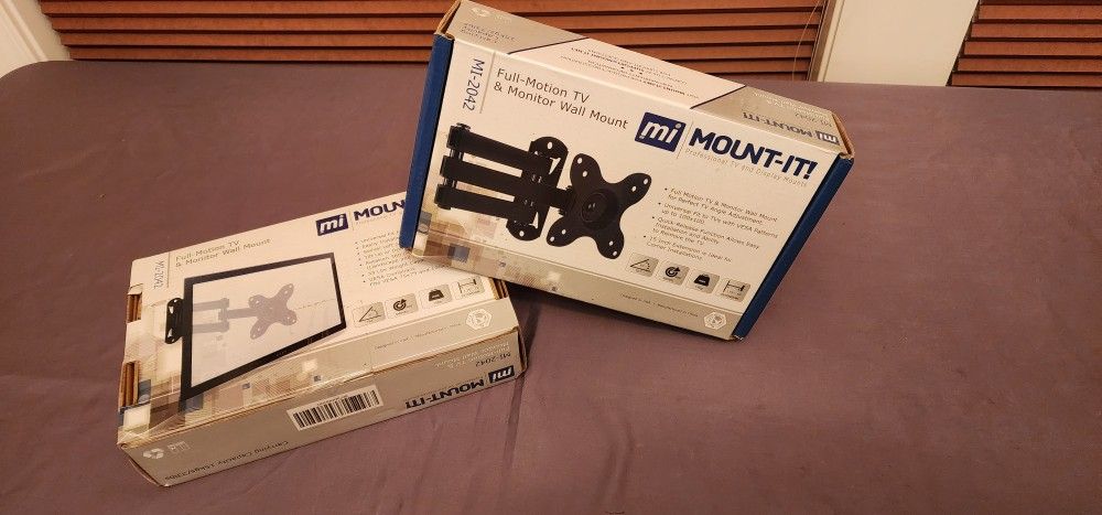Two 40" TV / Monitor Wall Mounts