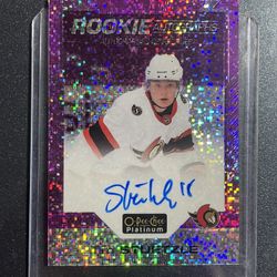 Tim Stutzle O-Pee-Chee Platinum Violet Pixels Rookie Autographs Hard Signed Card Mint Scarce Rare 
