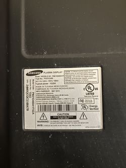 Samsung Tv 51” For Sale 