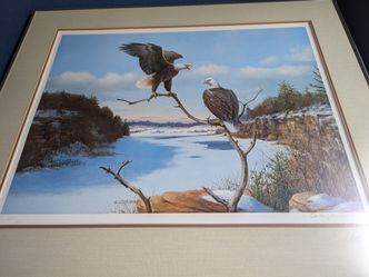 Signed Numbered Bald Eagle Wildlife Print