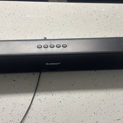Brookstone Elite Pulse Bluetooth sound bar.  It is a wireless sound bar with Bluetooth connectivity.  