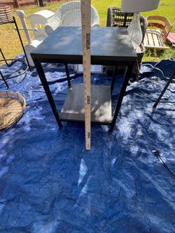 Brown coffee table size on picture