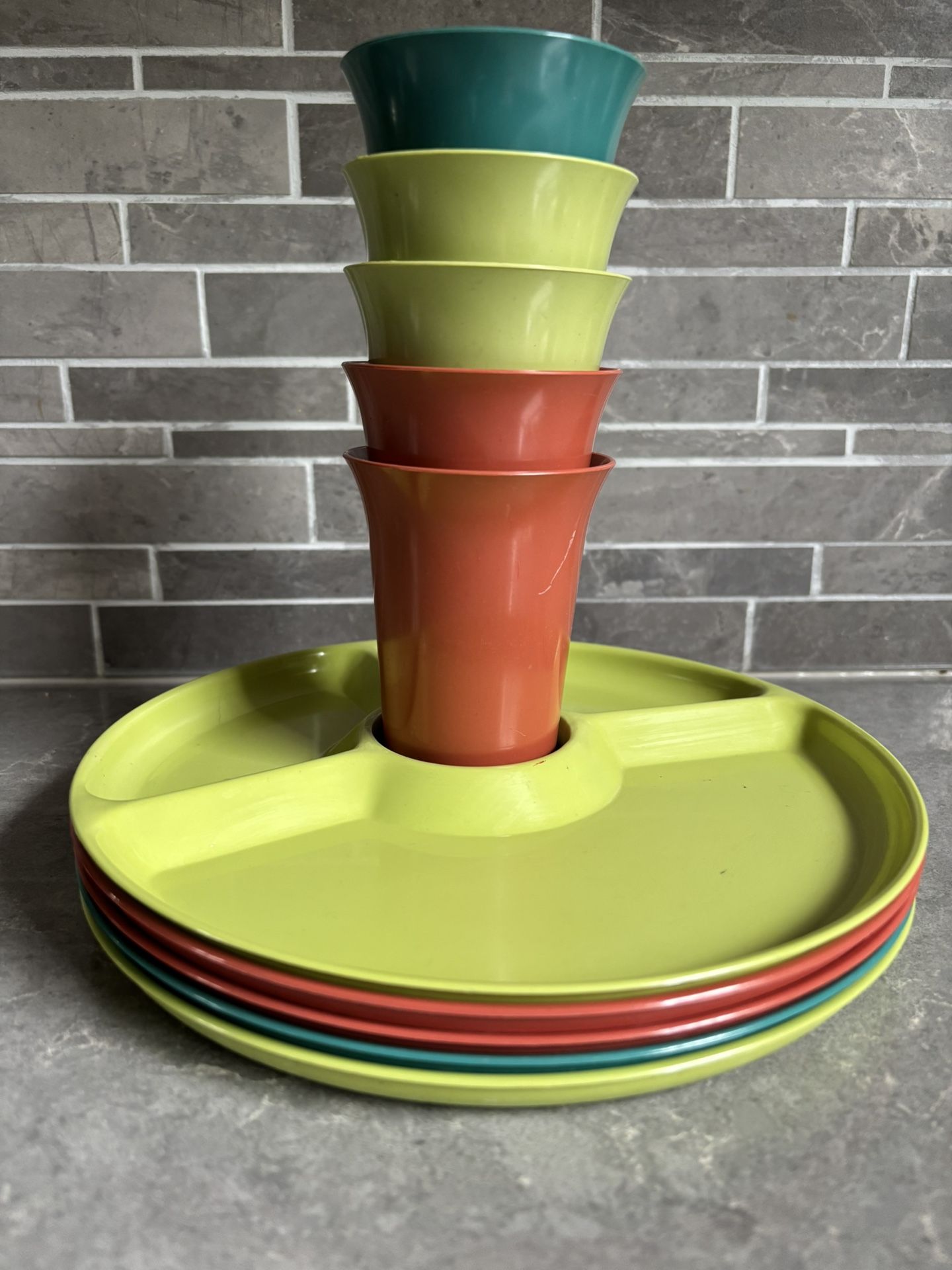 Vintage Picnic Table Ware By Sterilite