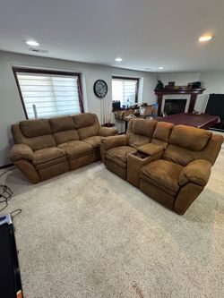 Reclining couch set