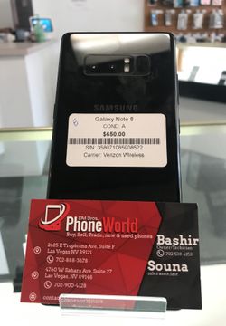 Galaxy Note 8 Verizon Wireless
