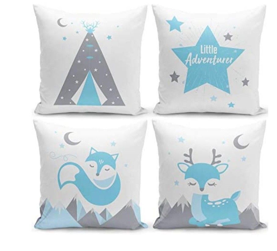 Kids Throw Pillow Cover Set NEW In Package