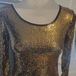 Gold Dress Small