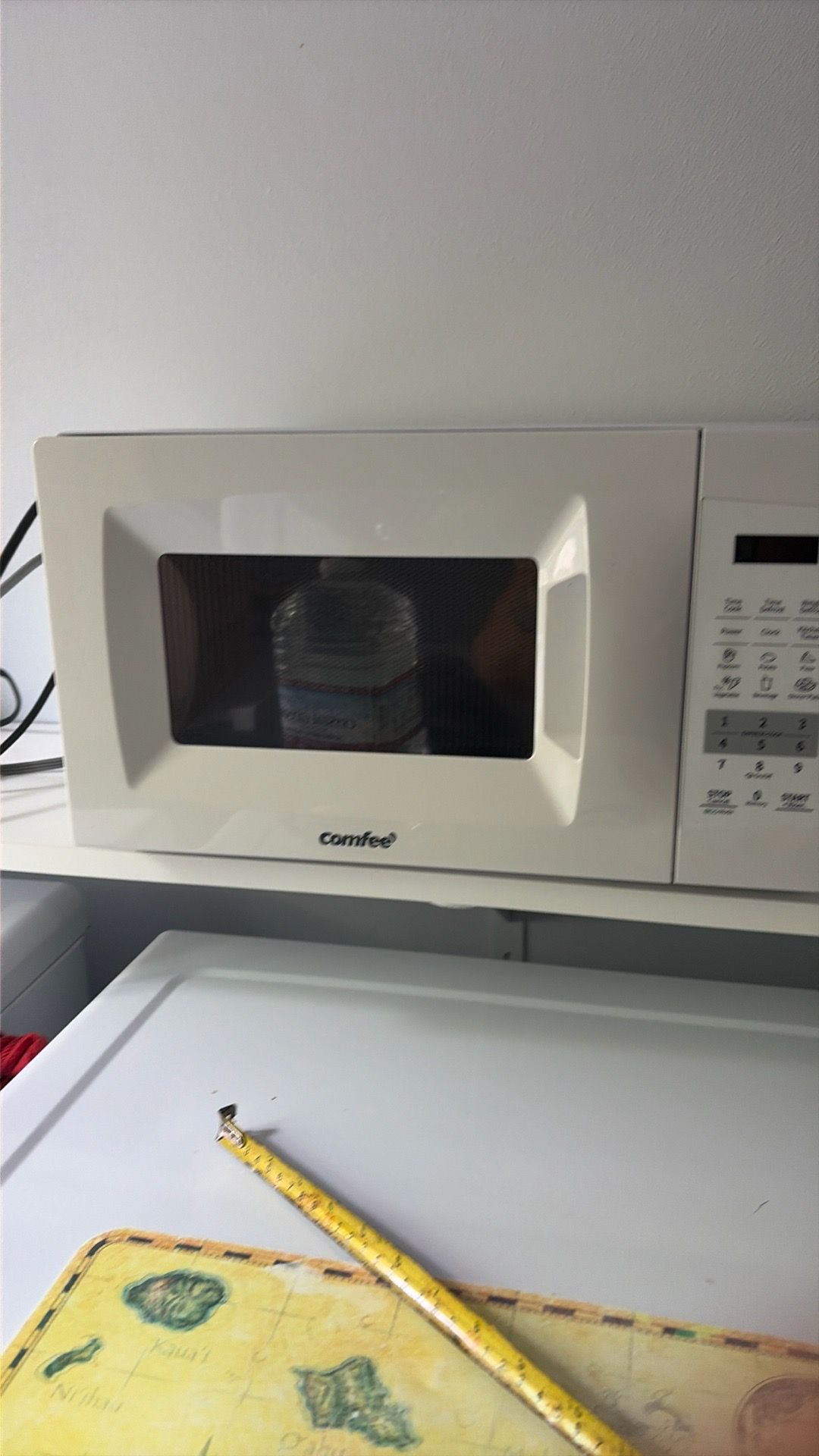 C fee. 18 inch long small microwave