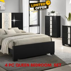 4 PC QUEEN BEDROOM SET